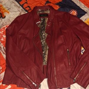 Faux leather jacket